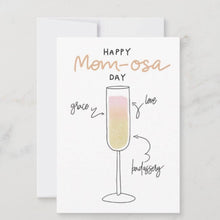 Load image into Gallery viewer, Mom-osa Mother&#39;s Day Card