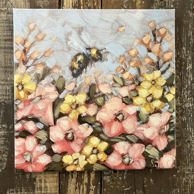 Floral Bee Canvas