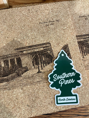 Southern Pines Air Freshener Sticker