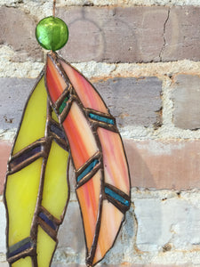 Stained Glass Feathers