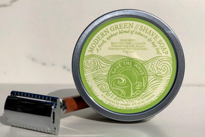 Modern Green Shave Soap