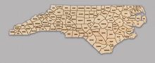 Load image into Gallery viewer, County Map - NC Wall Hanging