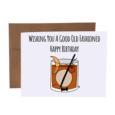 Old Fashioned Birthday Greeting Card
