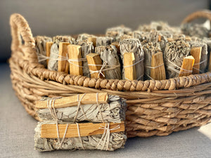 White Sage + Palo Santo Smudge Sticks