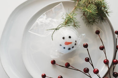 Hanpainted Snowman Bath Bomb