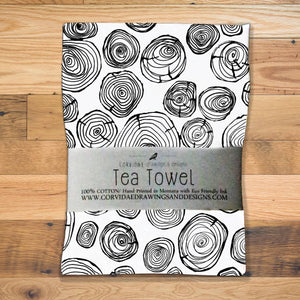 Tree Ring Tea Towel