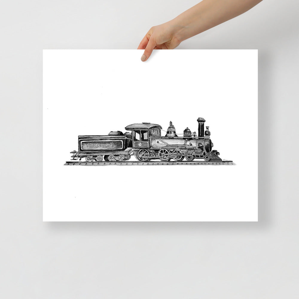 Pinehurst Train Print
