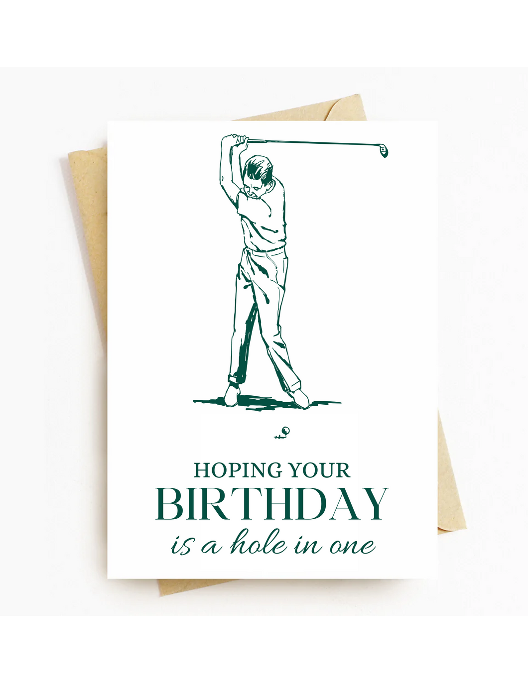 Hole In One Birthday Card