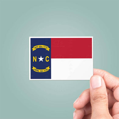 NC State Flag Sticker