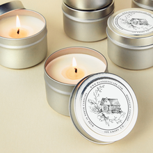 Load image into Gallery viewer, Mountain Cottage Travel Tin Candle