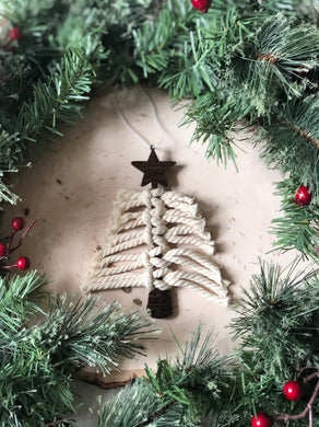 Macrame Pine Tree Ornament