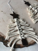 Load image into Gallery viewer, Macrame Pine Tree Ornament