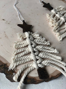 Macrame Pine Tree Ornament