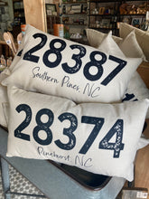 Load image into Gallery viewer, Zip Code Pillow